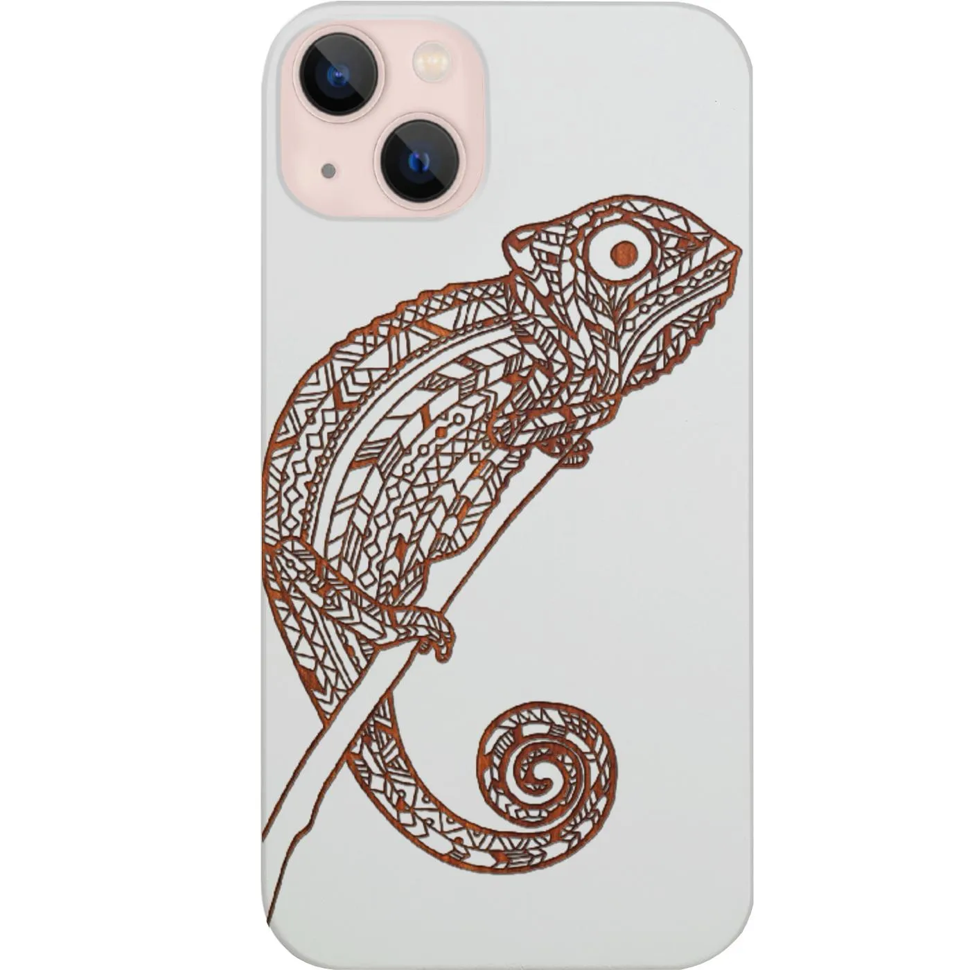 Polished Surface Chameleon - Engraved Phone Case