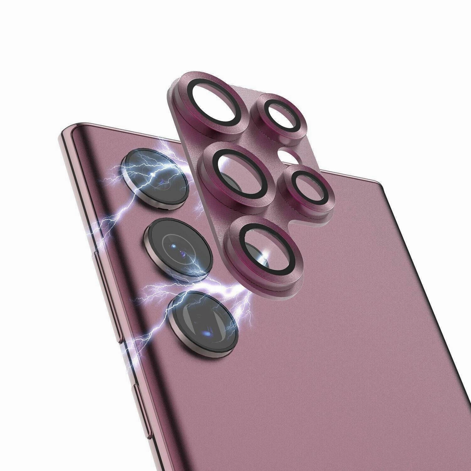 Smooth Finish Touch Metal Camera Lens Protector - Samsung