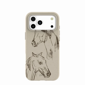 Matte Detail Protective Layer London Fog Equine iPhone 17 Pro Max Case