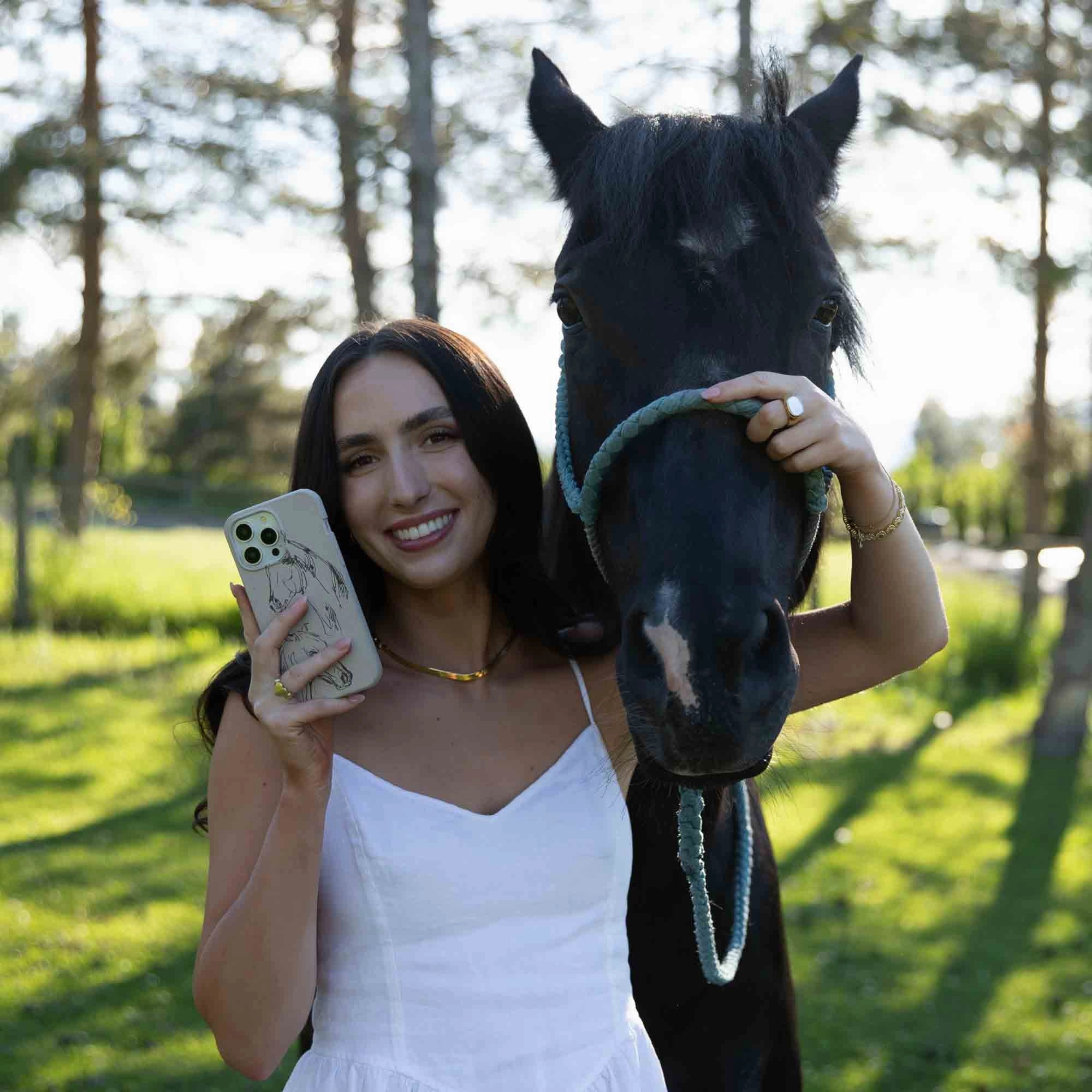 London Fog Equine iPhone 17 Pro Max Case Modern Surface Design Durable Look