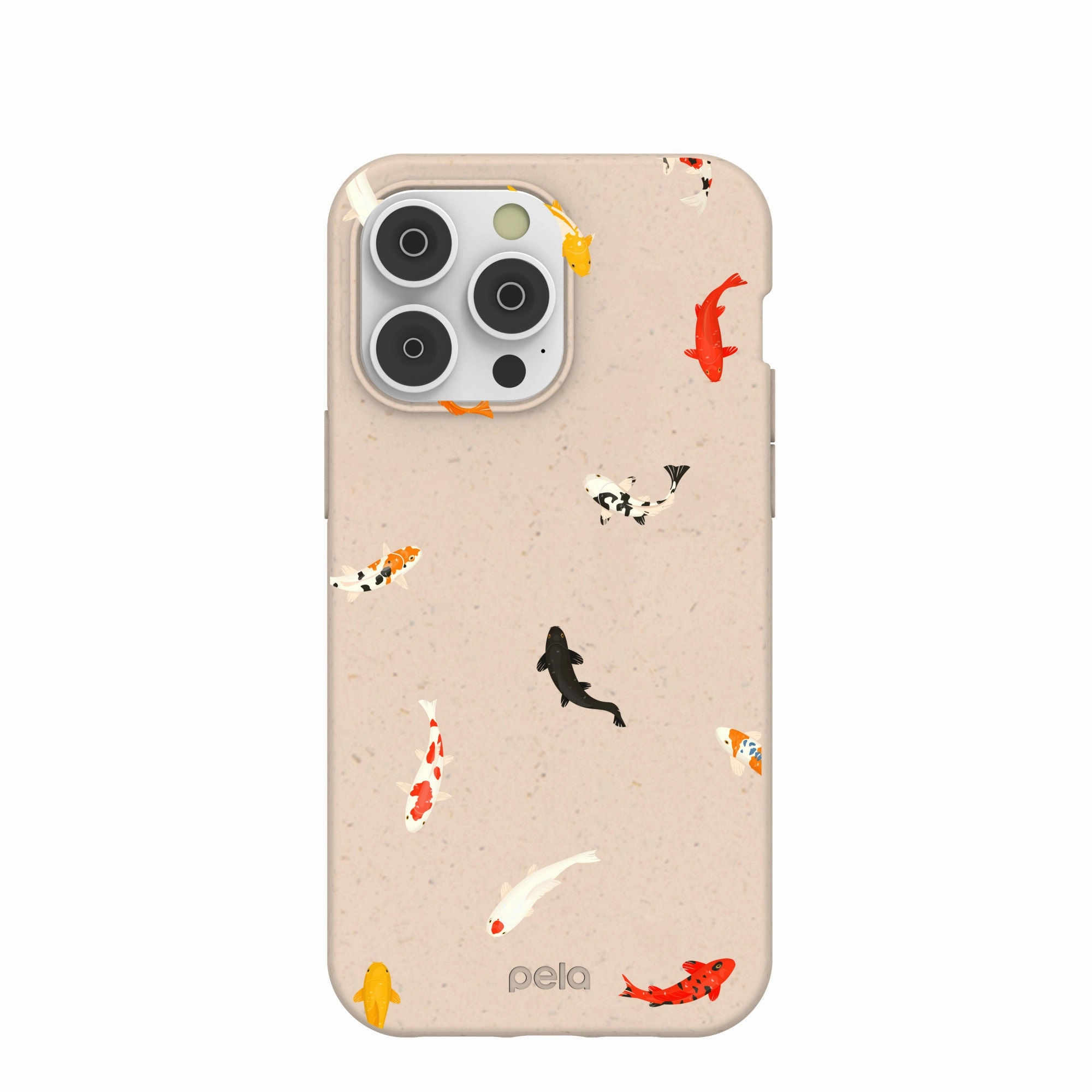 Seashell Lil Koi iPhone 14 Pro Max Case Hand Friendly