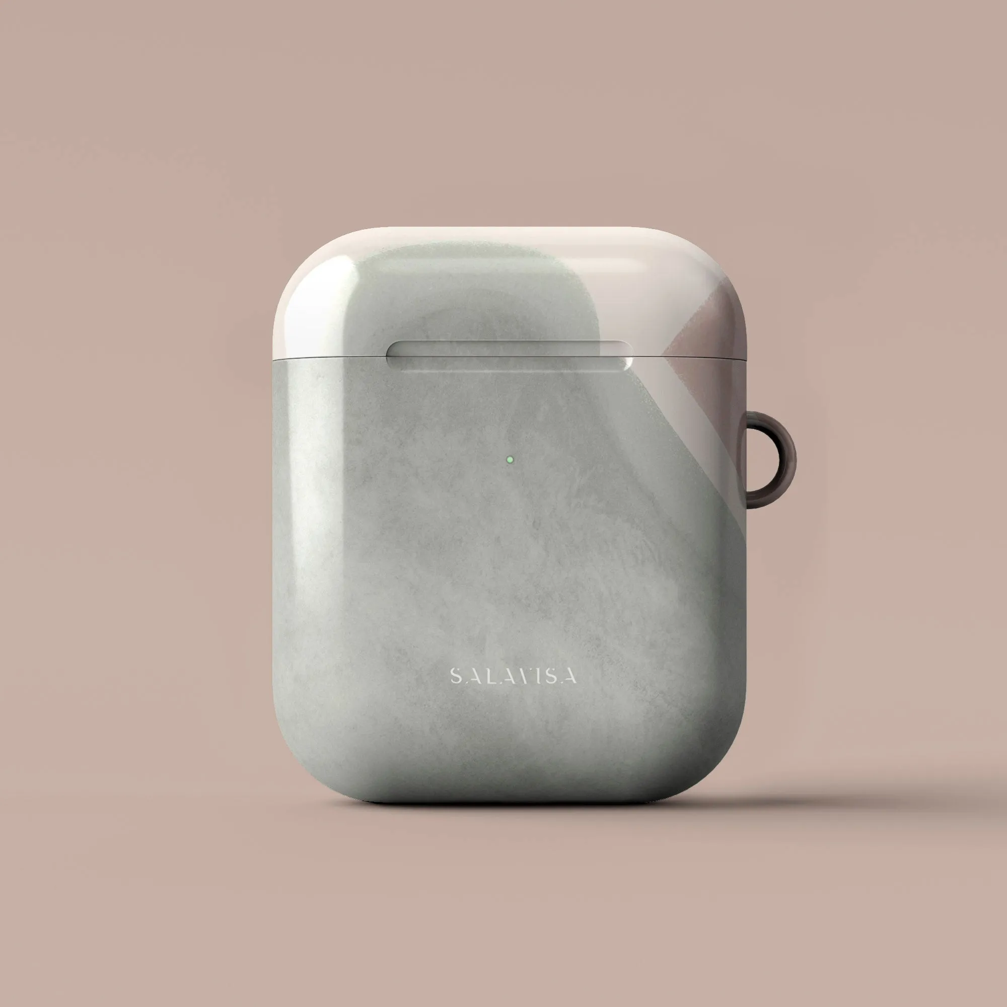 color mix earbuds cover Trendy Handy Case Pale Colors Curves AirPods Case