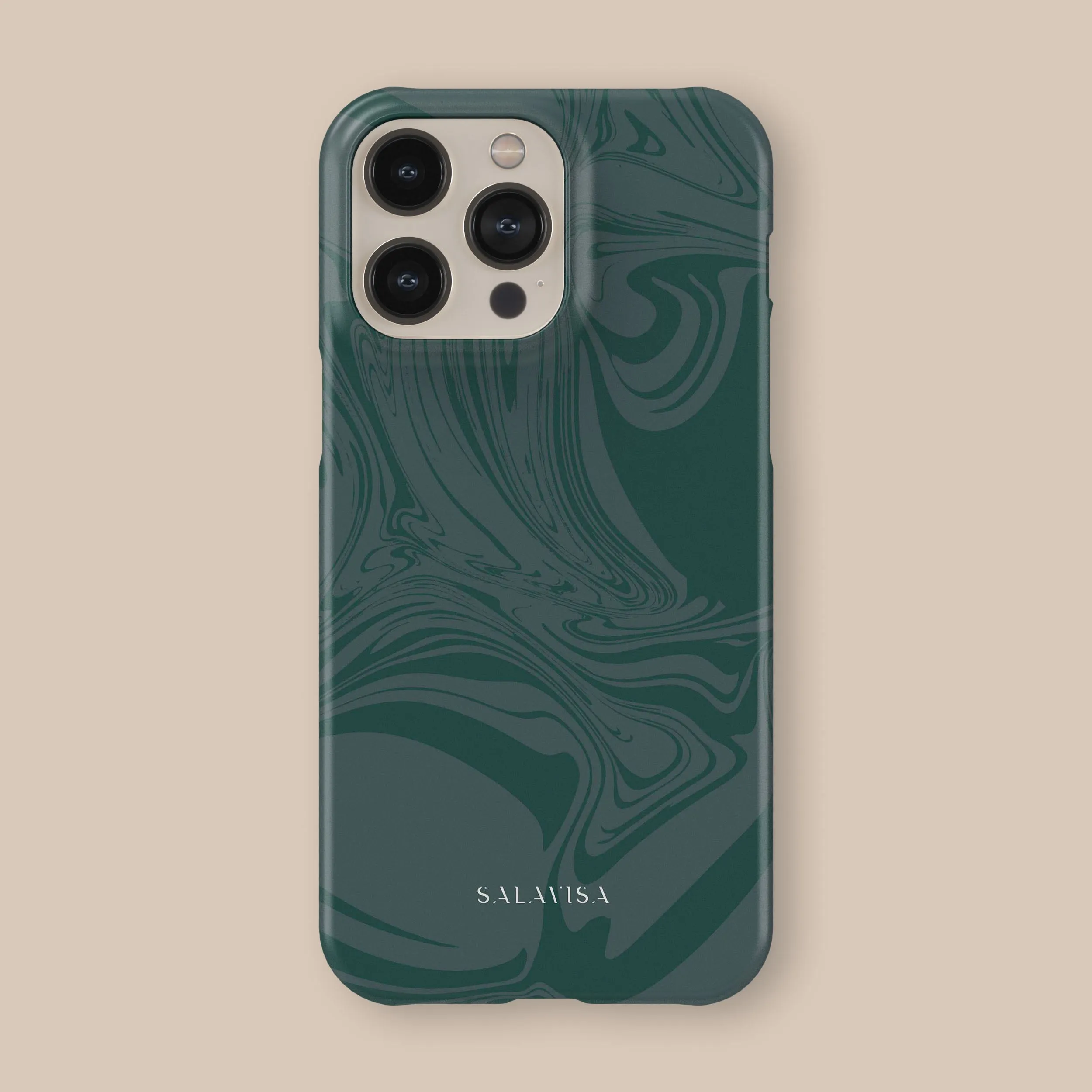 Dark Green Swirl Phone Case Polished Surface