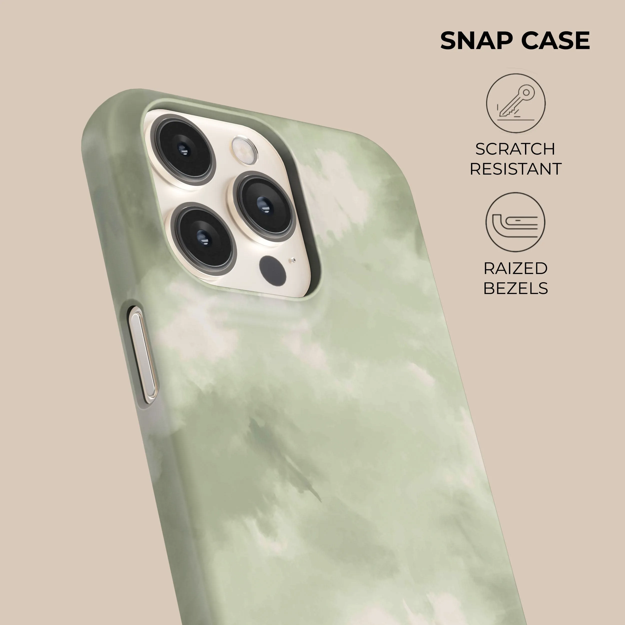 Anti scratch Green Tie Dye Phone Case