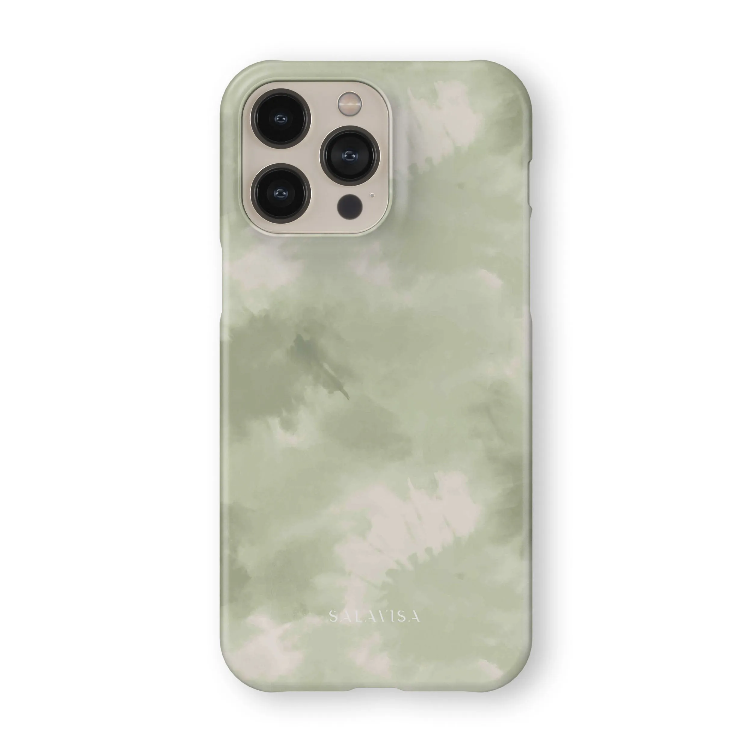 Green Tie Dye Phone Case Flexible Build Form Lightweight texture