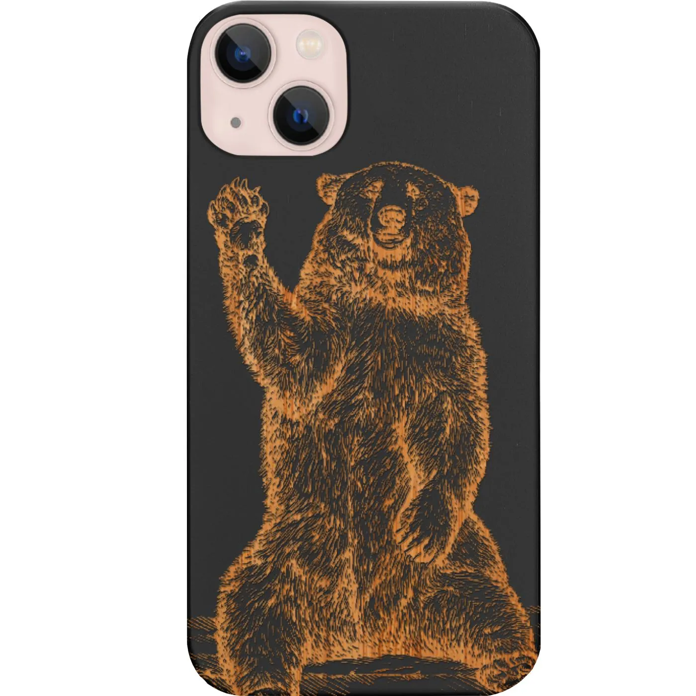 Durable Build Grizzly Bear - Engraved Phone Case