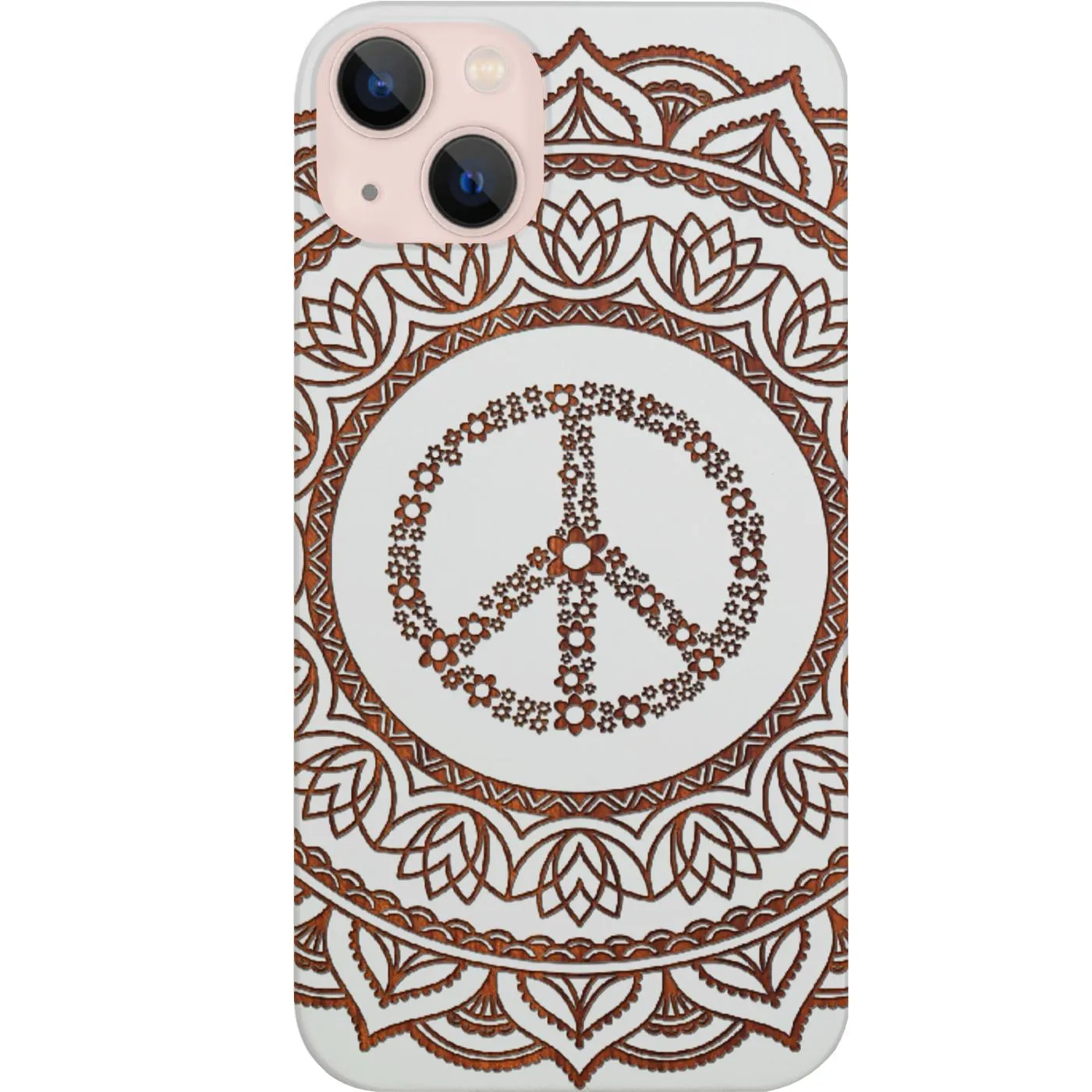Peace Mandala - Engraved Phone Case Classic Touch Elegant Layer Texture