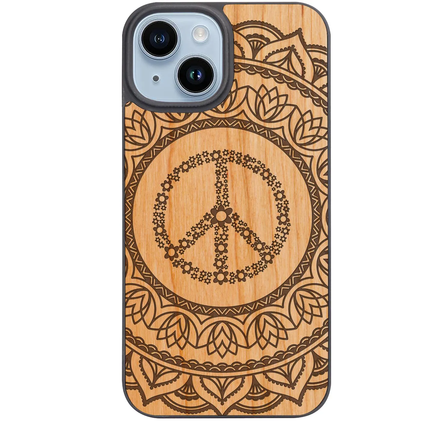 Unique Texture Peace Mandala - Engraved Phone Case