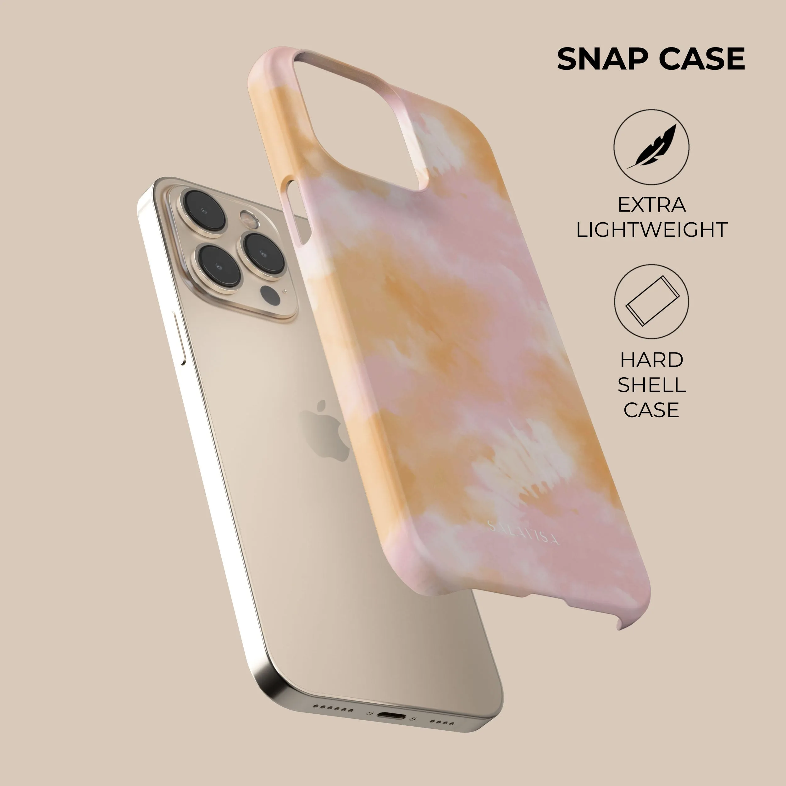 Pink Orange Tie Dye Phone Case Refined Style