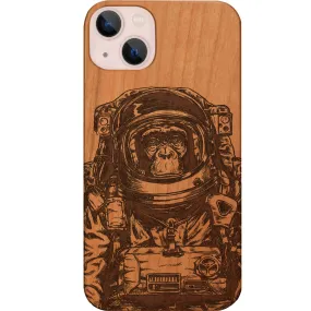 Astronaut Monkey - Engraved Phone Case Textured Comfort Shock Absorbing