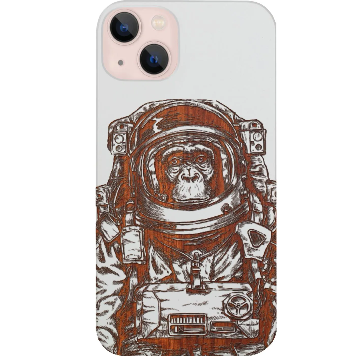 Astronaut Monkey - Engraved Phone Case high quality build Modern Frame