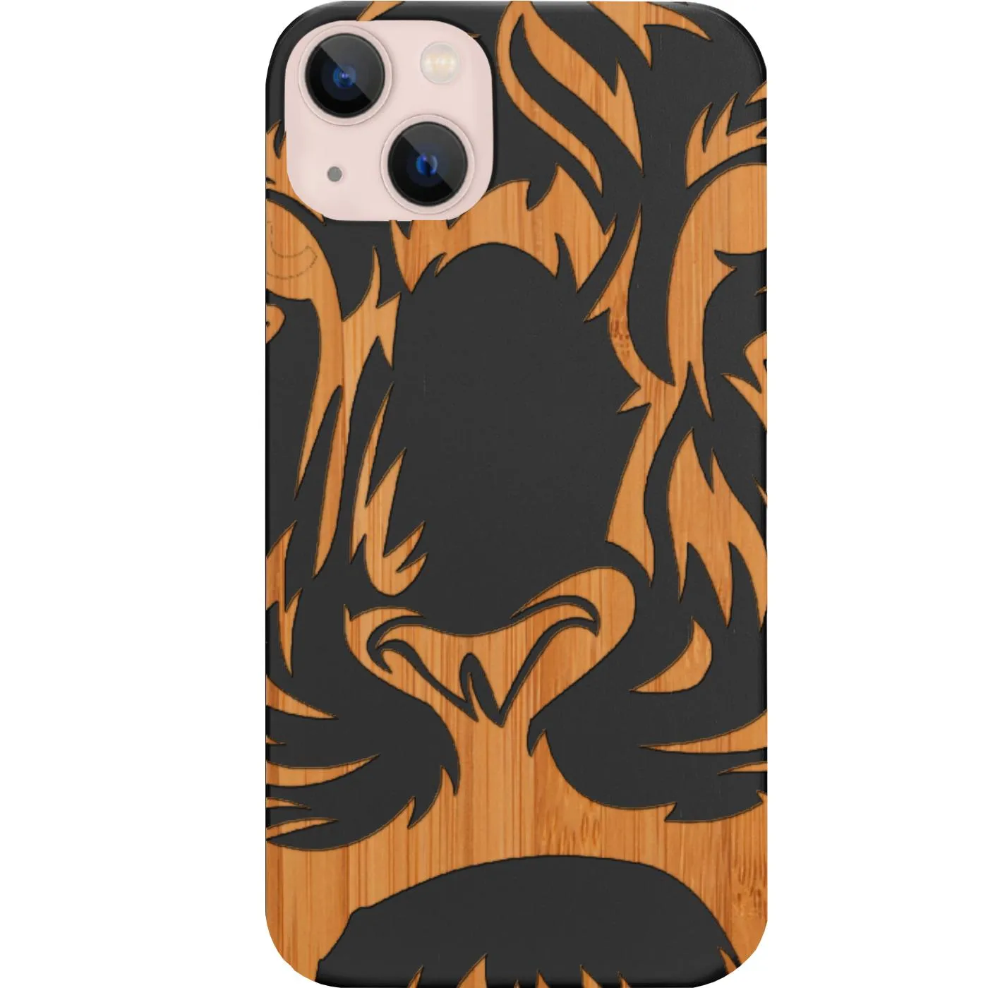Lion Face 1 - Engraved Phone Case Durable Material Student Friendly