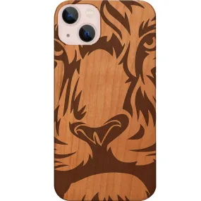 Lion Face 1 - Engraved Phone Case Shock absorption Modern Accessory