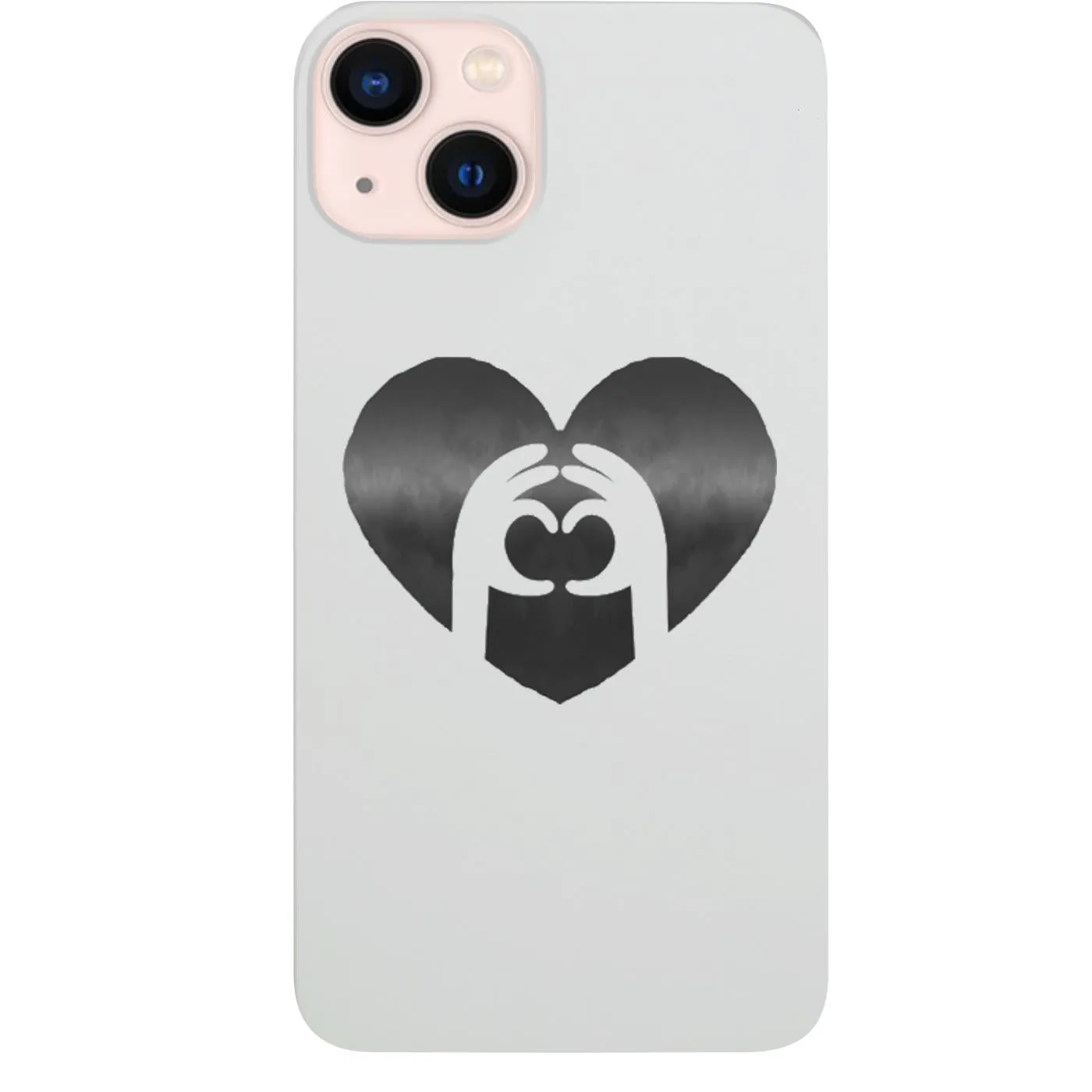Heart Love Is Love - UV Color Printed Phone Case Simple Finish Outdoor Adventure
