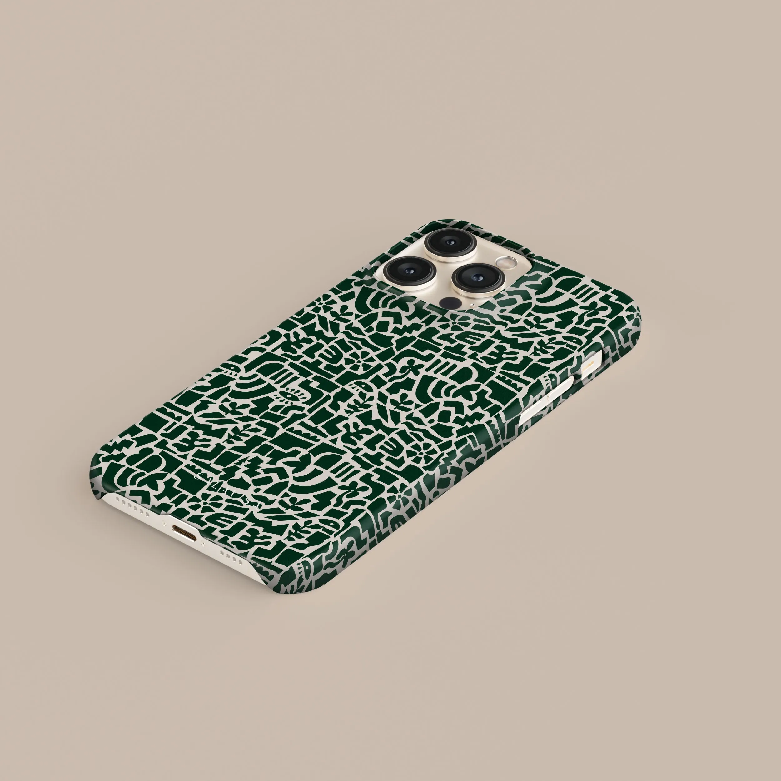 Colorful Accent Fashion Accent Green Maze Phone Case