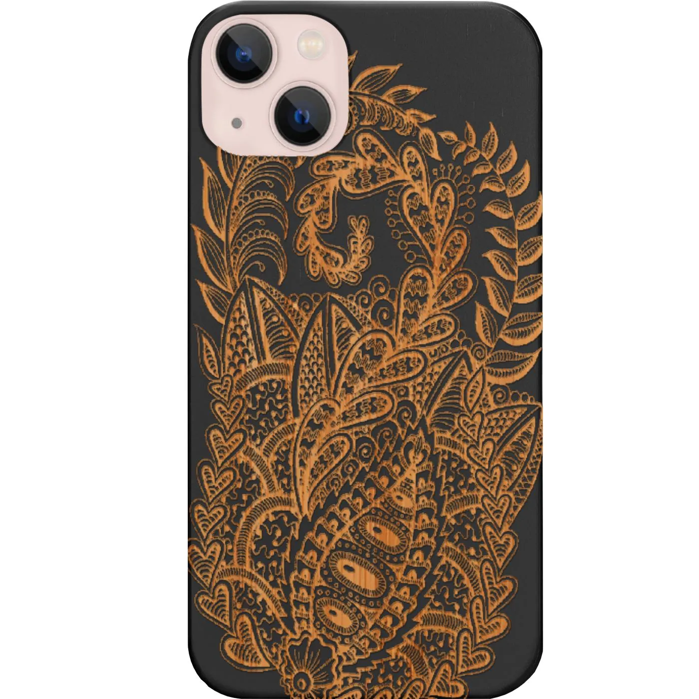 Office Accessory Mandala Leaves 2  - Engraved Phone Case