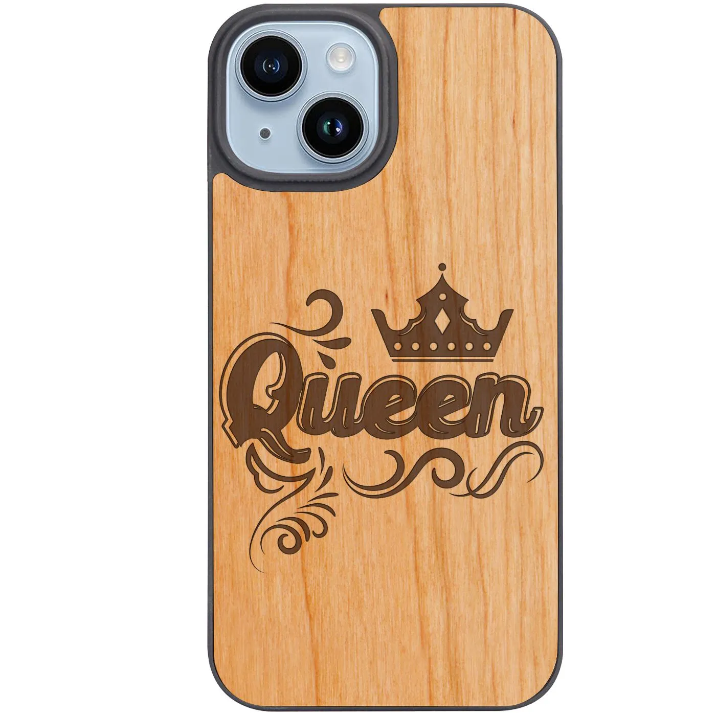 Queen 1 - Engraved Phone Case Bold Look