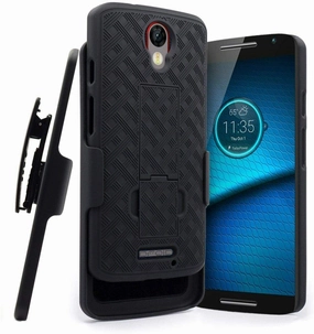 Motorola Droid Turbo 2 5.4" (2015) Belt Clip Holster Phone Case Glossy Pattern