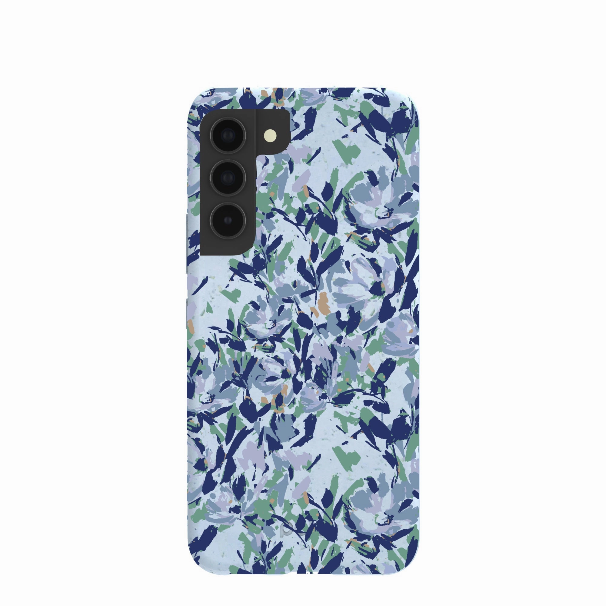 Powder Blue Blue Blooms Samsung Galaxy S22 Case Smooth Finish Touch
