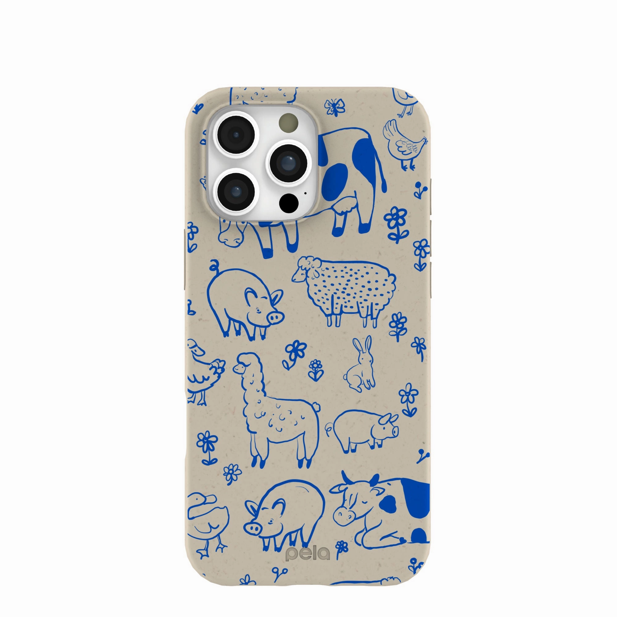 London Fog Happy Farmyard iPhone 16 Pro Max Case Casual Design Minimal Grip