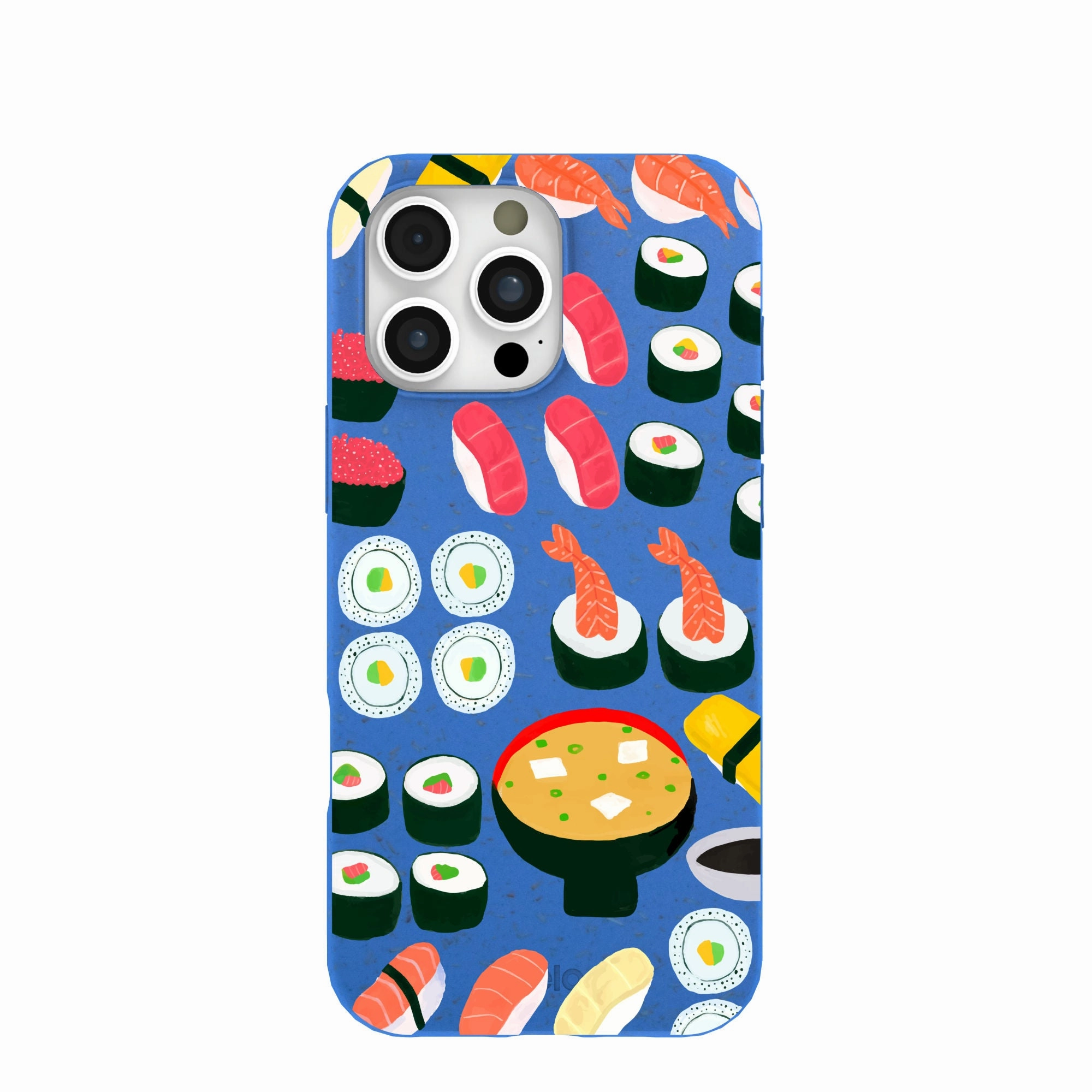 Enhanced Comfort Strong material Electric Blue Sushi Night iPhone 16 Pro Max Case