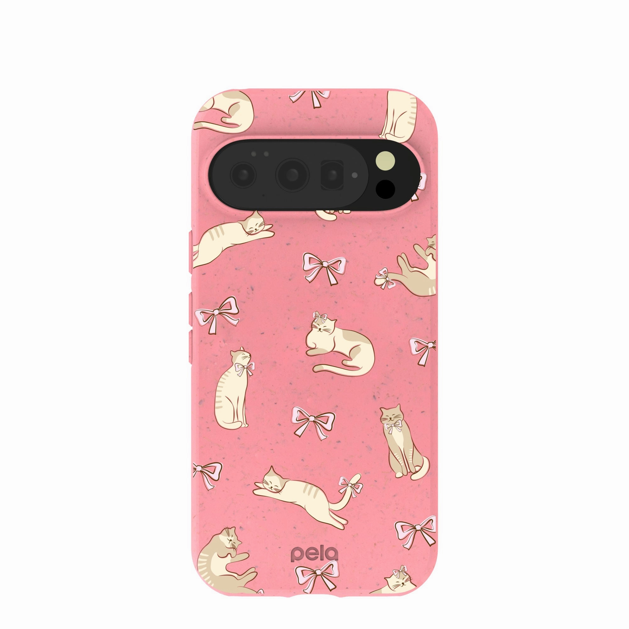 Bubblegum Pink Purrfection Google Pixel 10/10 Pro Case Trendy Texture Finish
