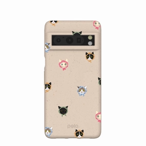 Raised Edges Fashion Forward Seashell Cat Couture Google Pixel 8 Pro Case