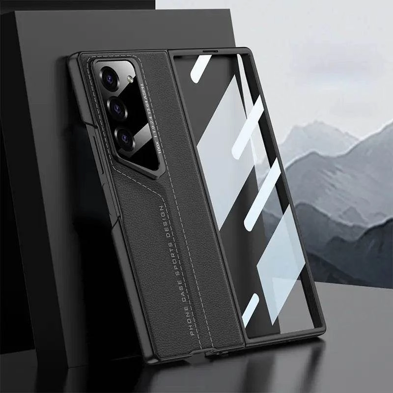 Galaxy Z Fold6 Heritage? Cutting Edge Leather Case Durable Quality