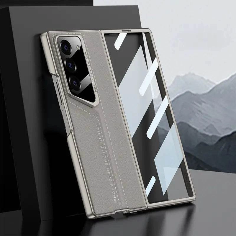 Galaxy Z Fold6 Heritage? Cutting Edge Leather Case Lightweight Frame