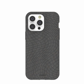 Smooth Touch Black Mesh Flex iPhone 14 Pro Max Case