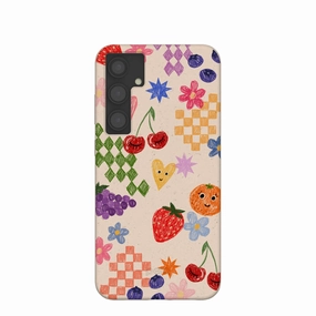 Seashell Pencil Doodles Samsung Galaxy S24 (Plus) Case Modern Pattern Layer