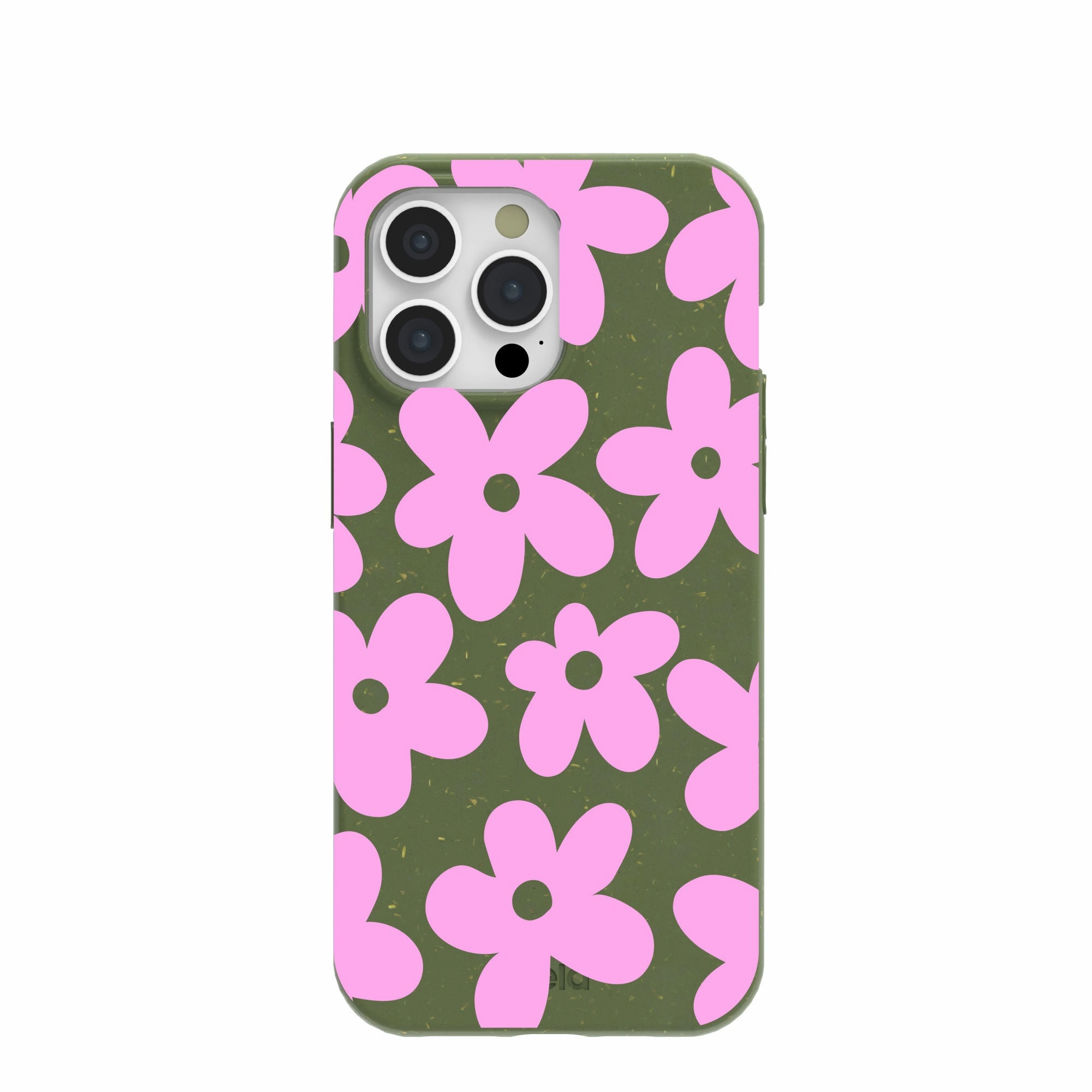 Modern Accent Forest Floor Pink Blooms iPhone 15 Pro Max Case