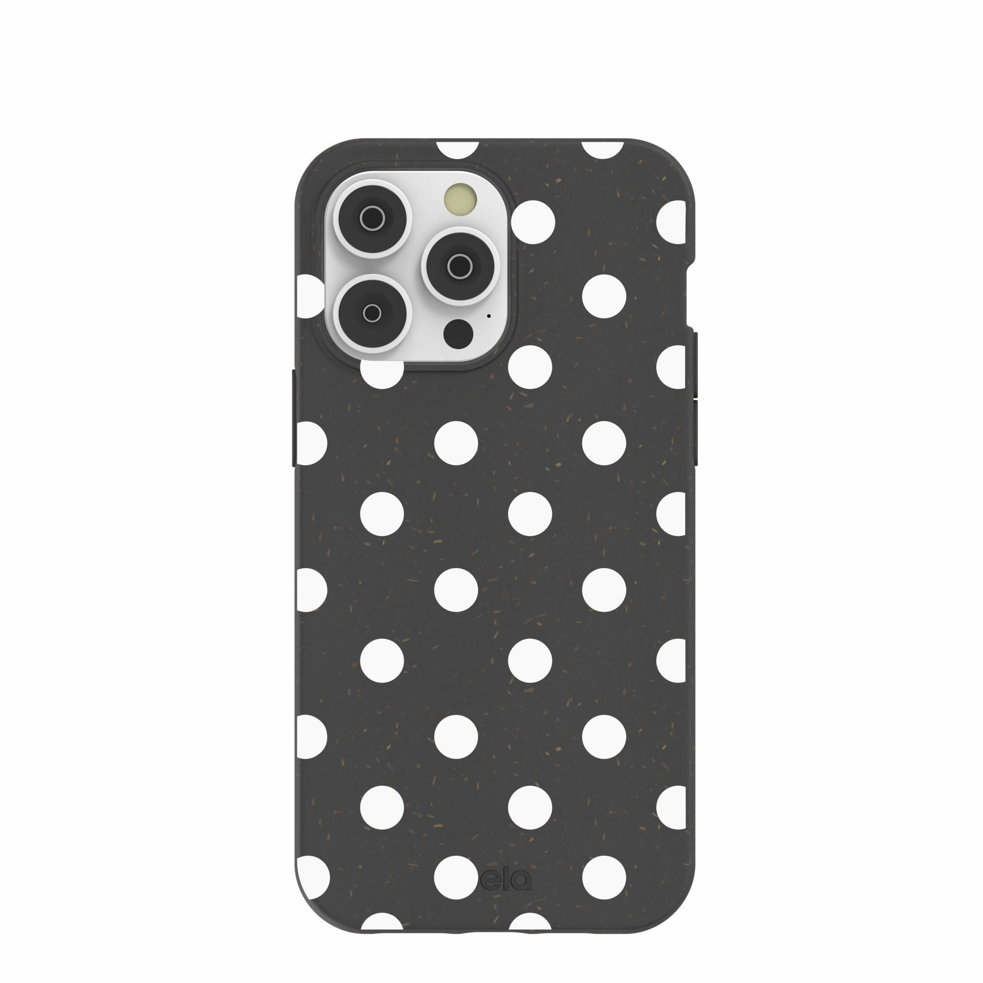 Subtle Touch easy installation Black Polka Confetti iPhone 14 Pro Max Case