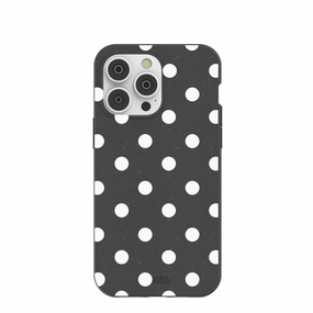 Subtle Touch easy installation Black Polka Confetti iPhone 14 Pro Max Case