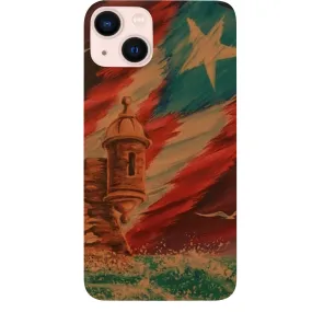 Simple Finish Desk Companion Puerto Rico Art - UV Color Printed Phone Case
