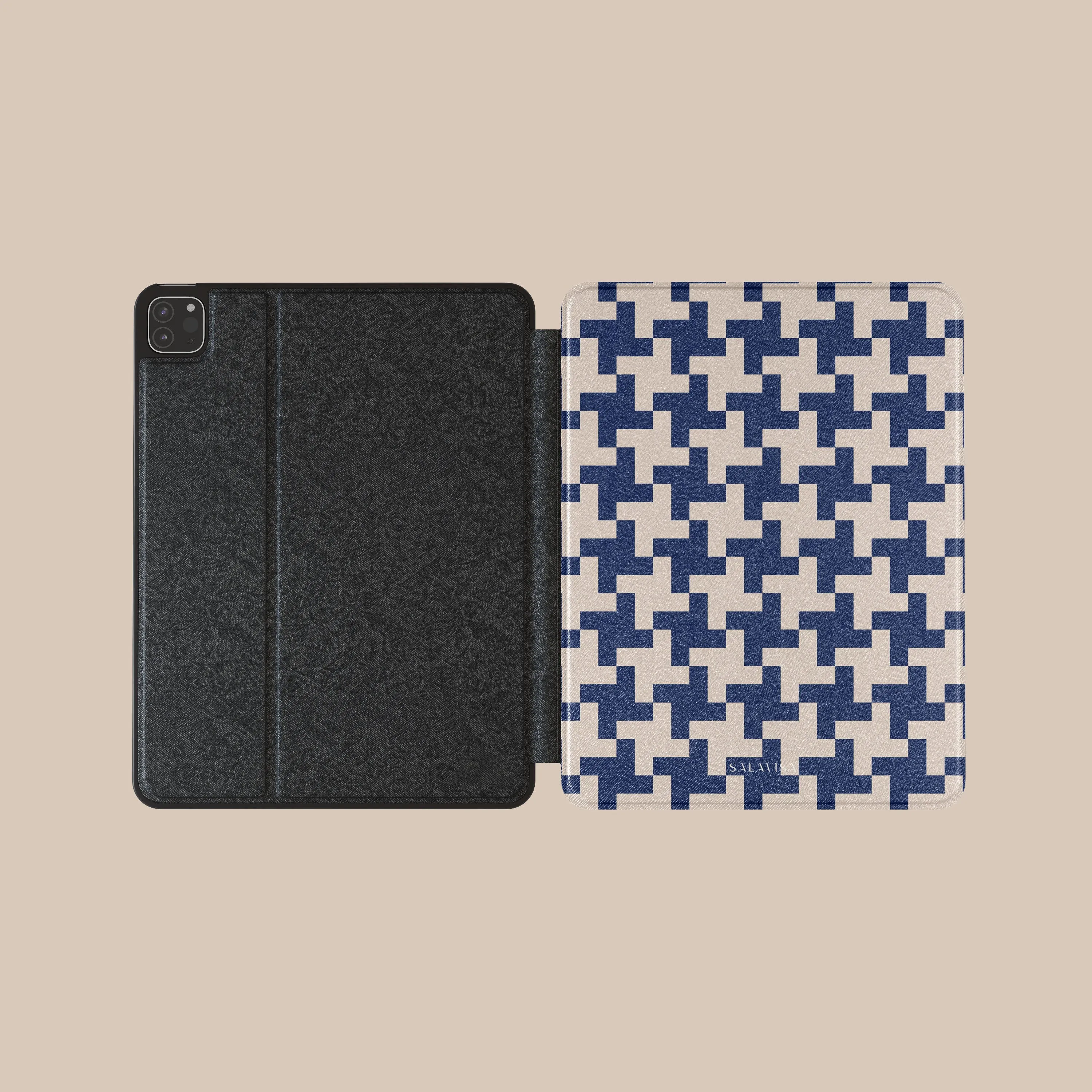 Blue Glen Plaid iPad Case Slim Design