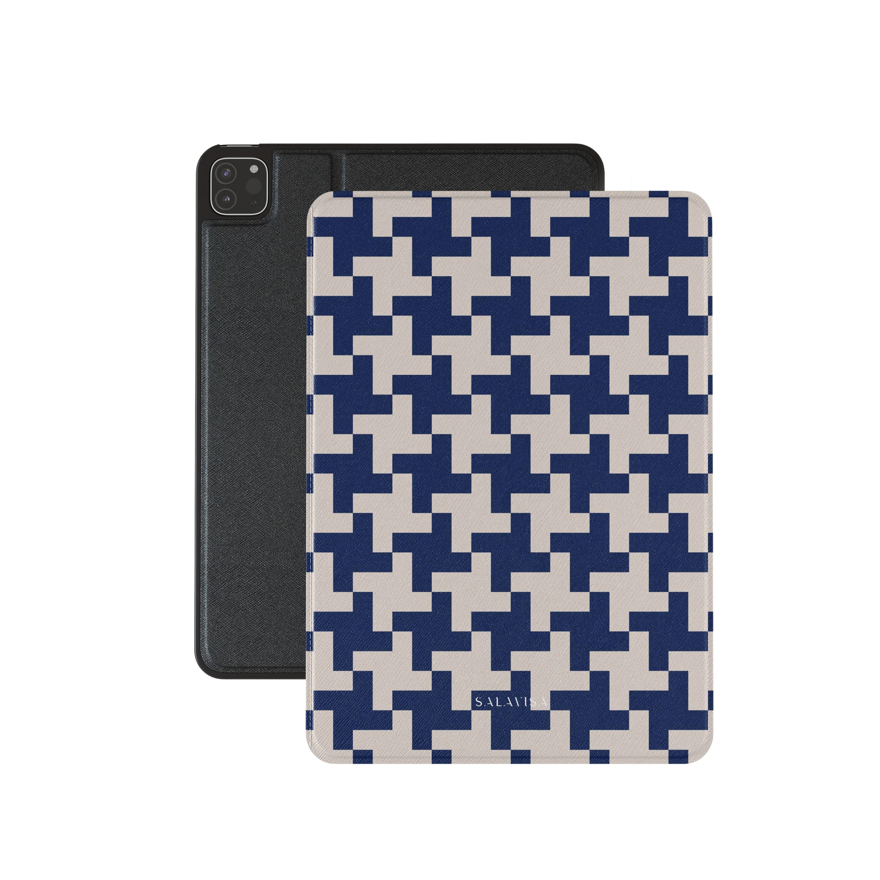 Blue Glen Plaid iPad Case minimal thin pad cover Multi Purpose