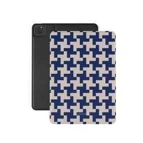 Blue Glen Plaid iPad Case minimal thin pad cover Multi Purpose