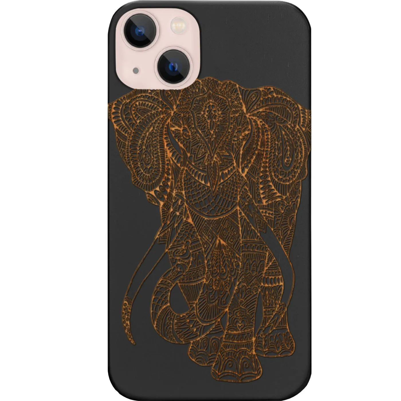 Stylish Look Impact Resistant Elephant Mandala 2 - Engraved Phone Case