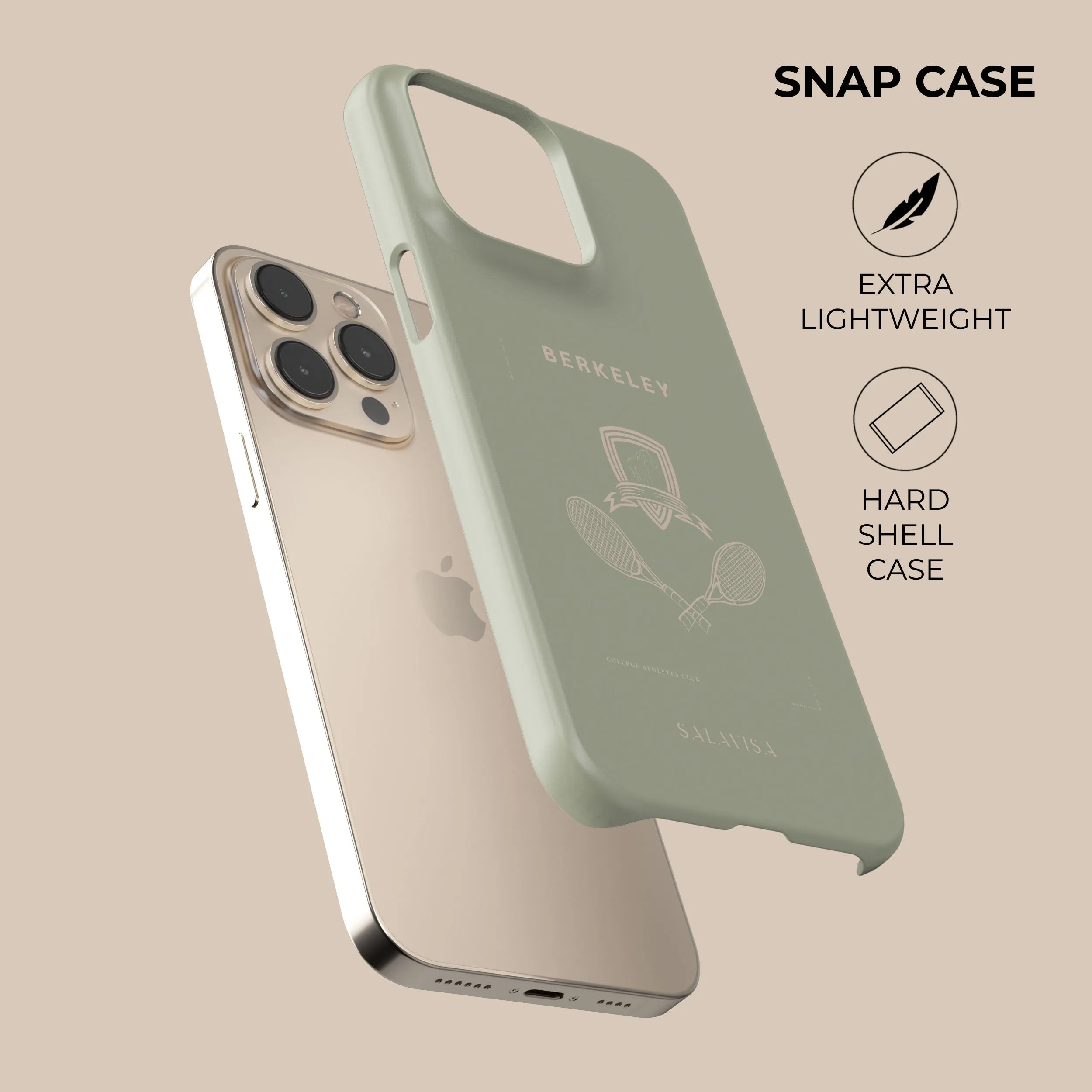 Ultra Thin Dual Layer Green Berkeley Phone Case