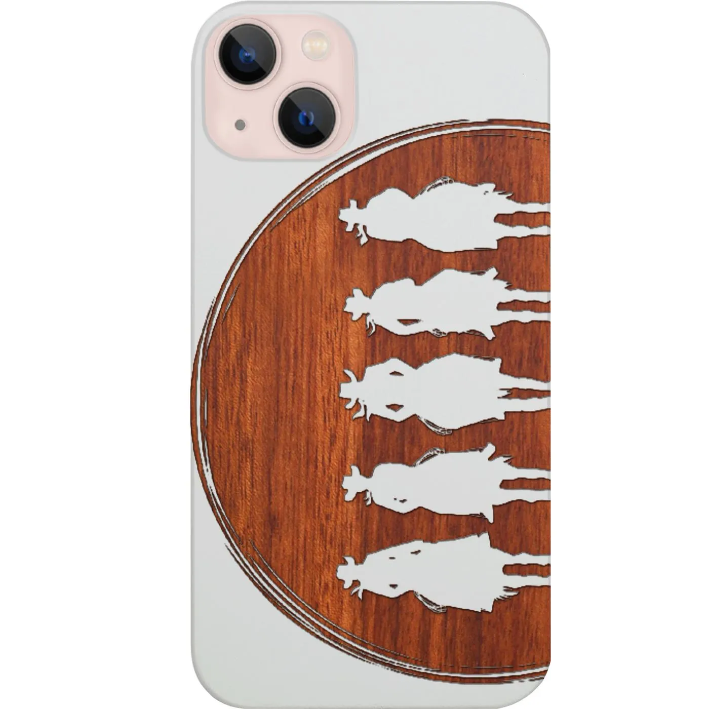 Gloss Layer Luxury Edge Texture Cowboy Gang - Engraved Phone Case