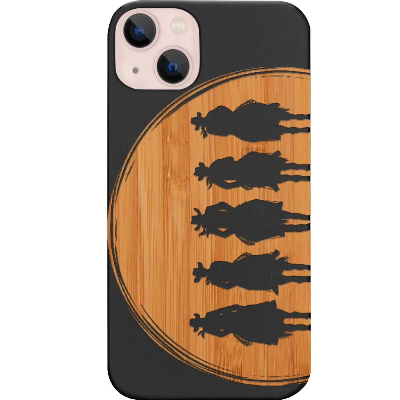 Cowboy Gang - Engraved Phone Case Minimal Texture Outdoor Use
