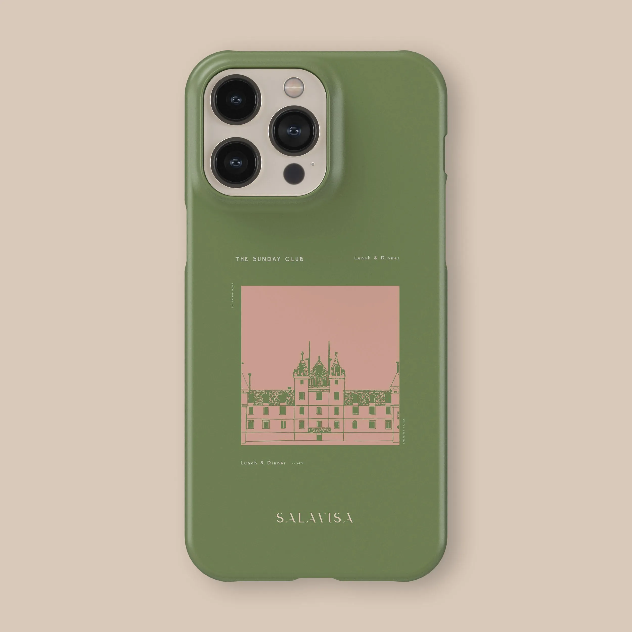 Green Sunday Club Phone Case Durable structure