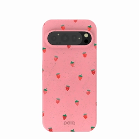 Premium Build Sleek Finish Bubblegum Pink Summer Berries Google Pixel 9/9 Pro Case
