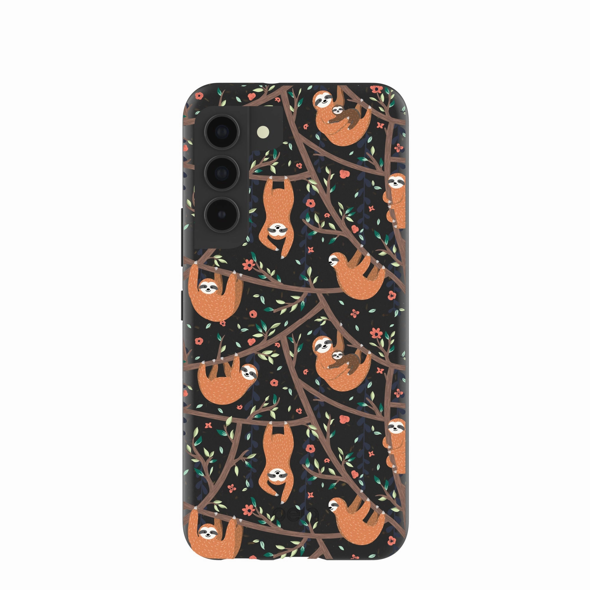 Black Jungle Sloths Samsung Galaxy S22 Case slim fit Pocket Size