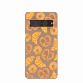 Stylish Layer Texture Unisex Design Chocolate Brown Baked Goodies Google Pixel 7 Pro Case