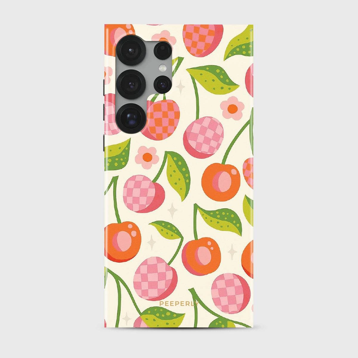 Modern Build Texture Soft Touch Plaid Cherry