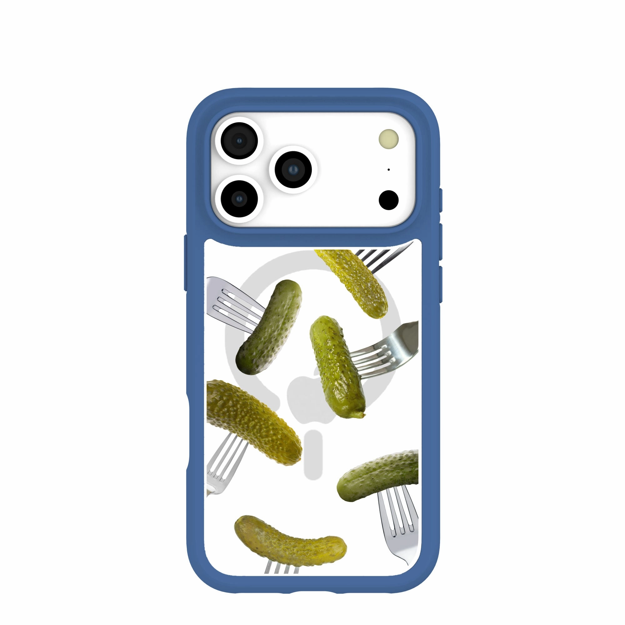 Edge Shield Clear Pickle Party iPhone 17 Pro Max Case With True Blue Ridge (MagSafe included)