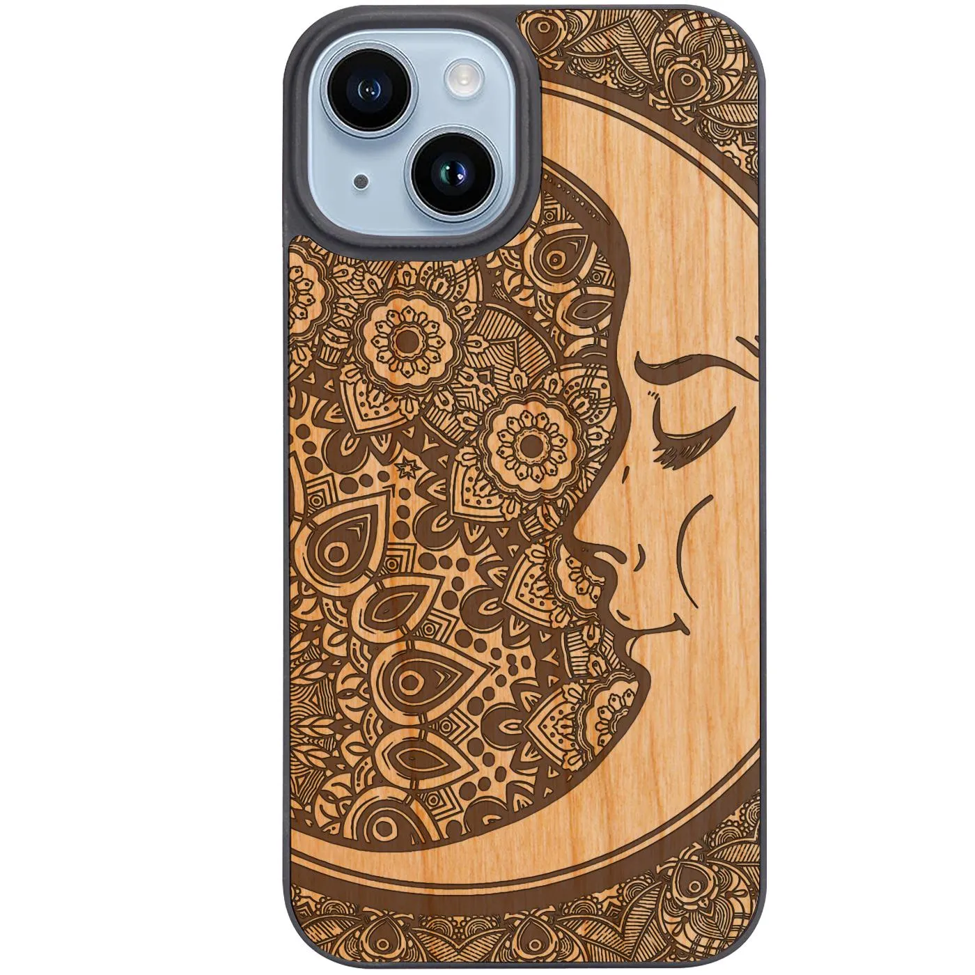 Moon Mandala - Engraved Phone Case Protective Pattern Flexible Pattern