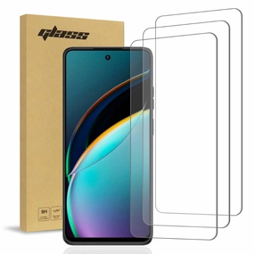 Premium Build Layer Modern Pattern Style Moto G 5G 2024 Tempered Glass Screen Protector 3 Per Pack